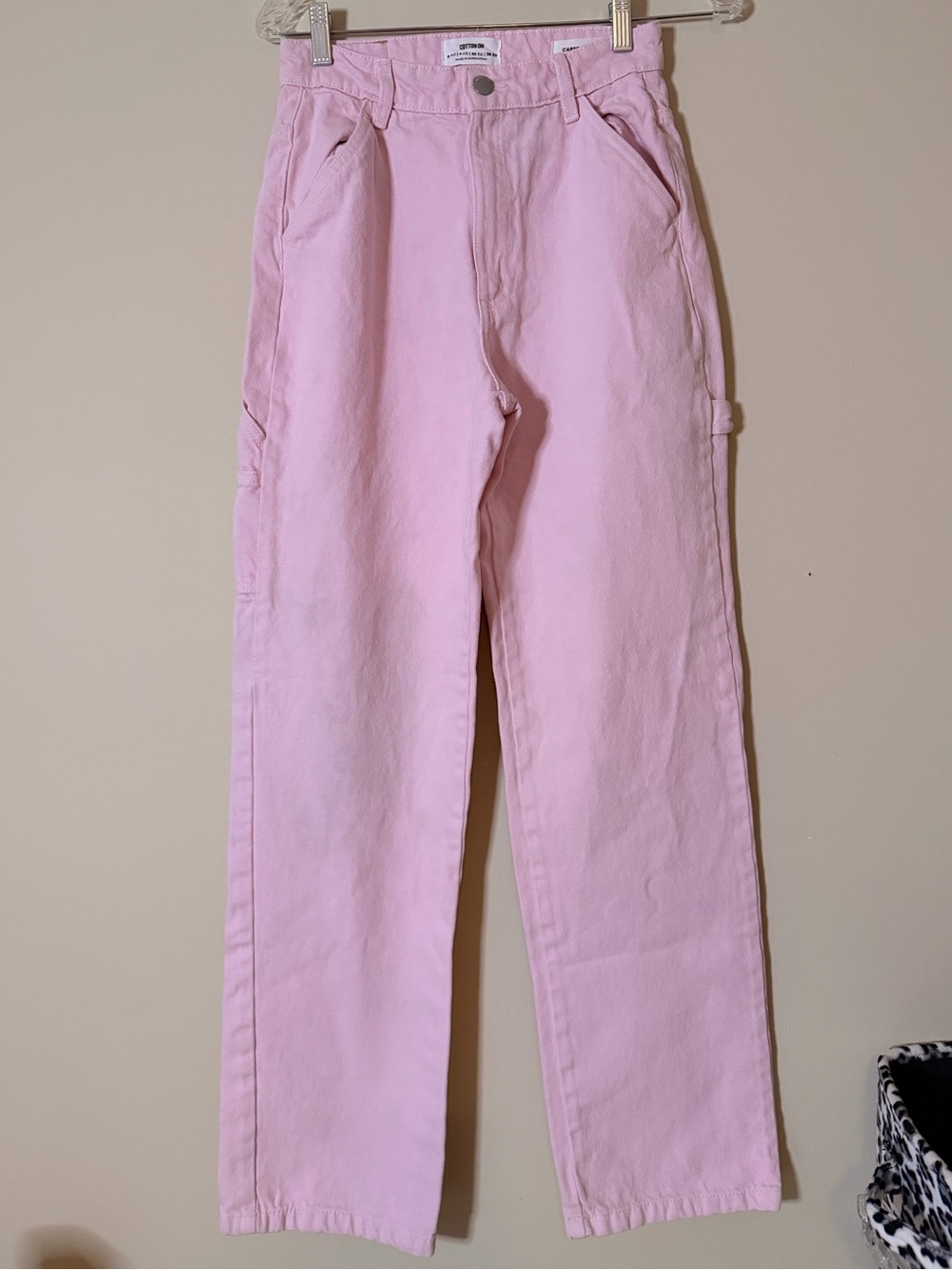Cotton On Pink Carpenter Pants
